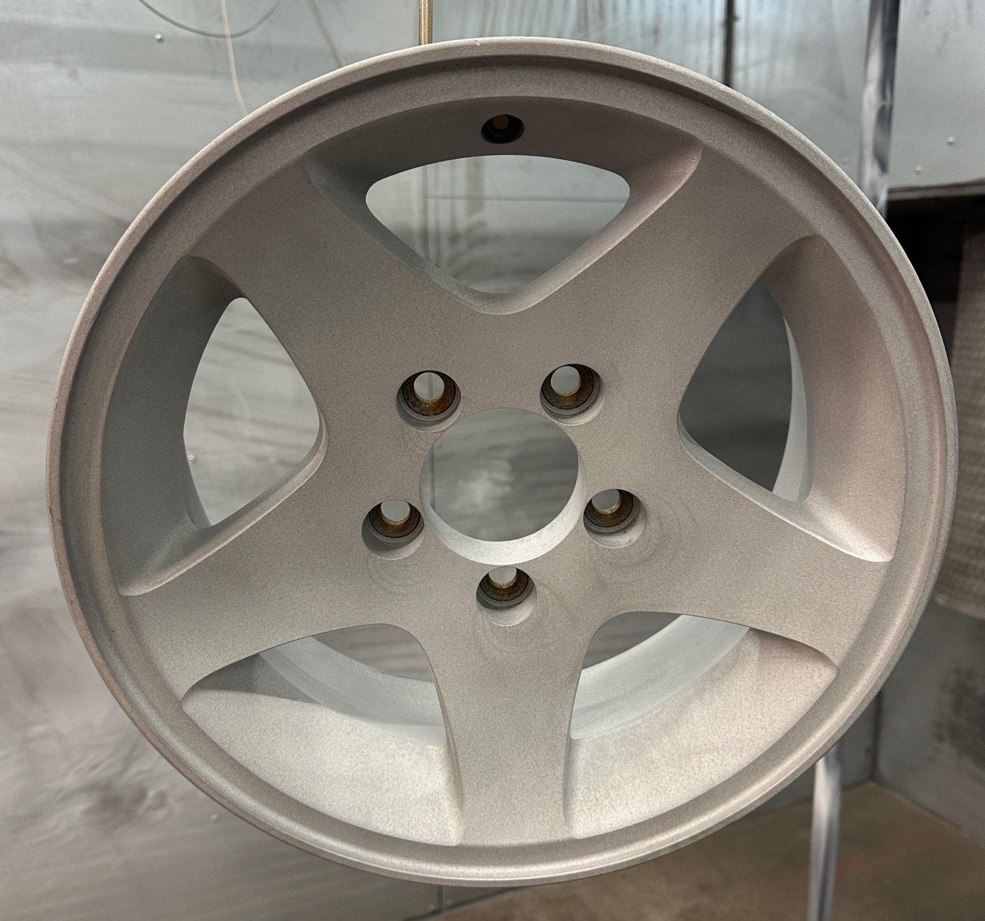 Silver Powder Coated Wheel