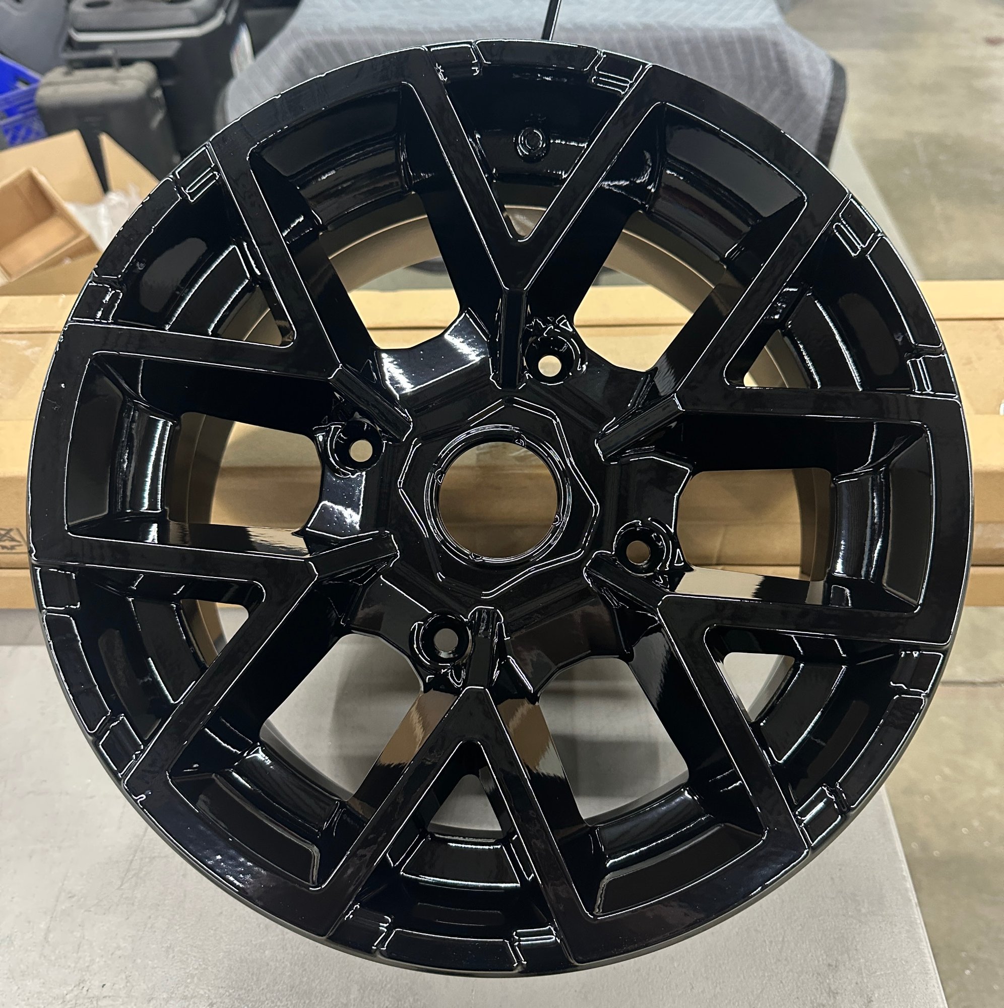 Black Powder Coated Wheel